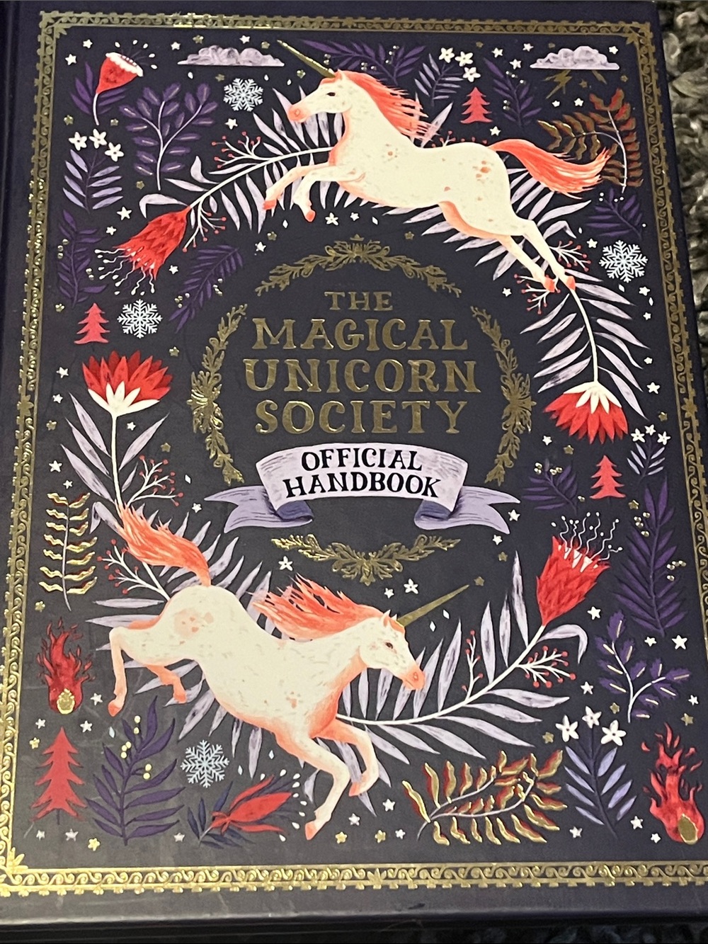 2/$10 The Magical Unicorn Society Official Handbook - Illustrated Unicorn Cover